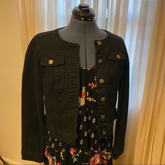 black denim jacket size 18